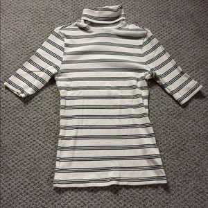 ASOS stripes 3/4 sleeve turtleneck